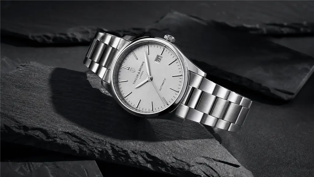 AI-generated luxury watch product photo from text prompt description